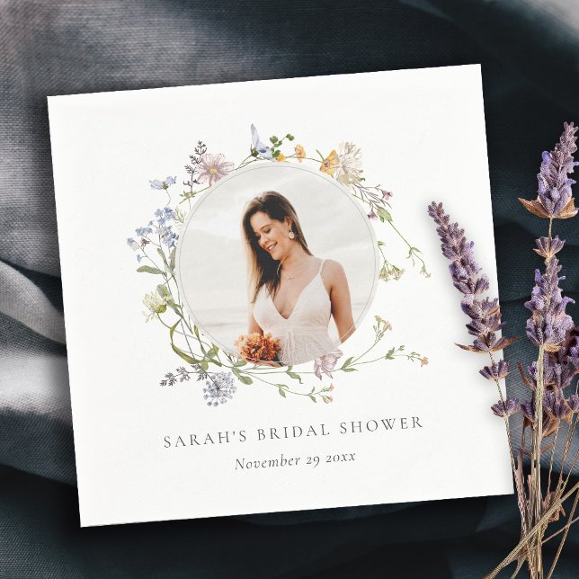 Servilleta De Papel Guirnalda floral de prado rústico para foto de duc (Subido por el creador)