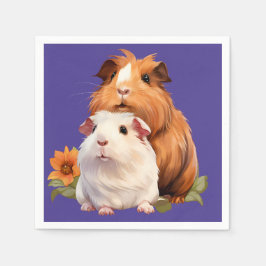 Servilleta De Papel Guirnaldas de cerdo de Guinea