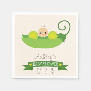 Servilleta De Papel Guisante de olor verde Baby Shower