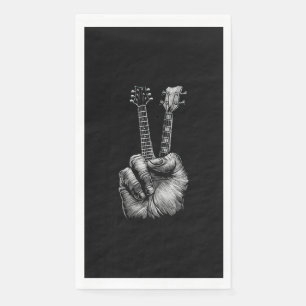 Servilleta De Papel Guitar Lover   Say Hi Guitar Gift