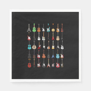 Servilleta De Papel Guitarista guitarra Instrumento musical Rock and R