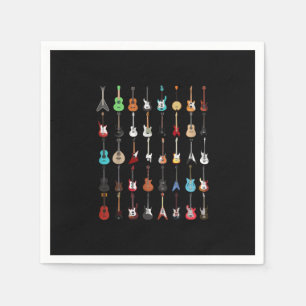 Servilleta De Papel Guitarista guitarra Instrumento musical Rock and R