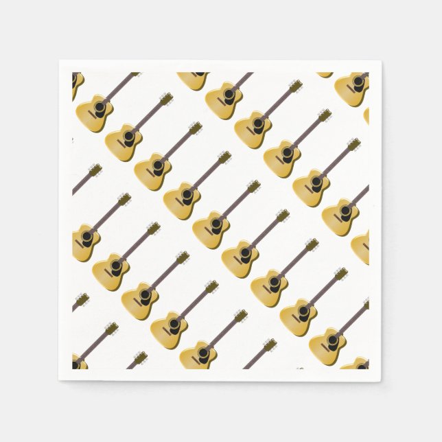 Servilleta De Papel Guitarra Acústica (Anverso)