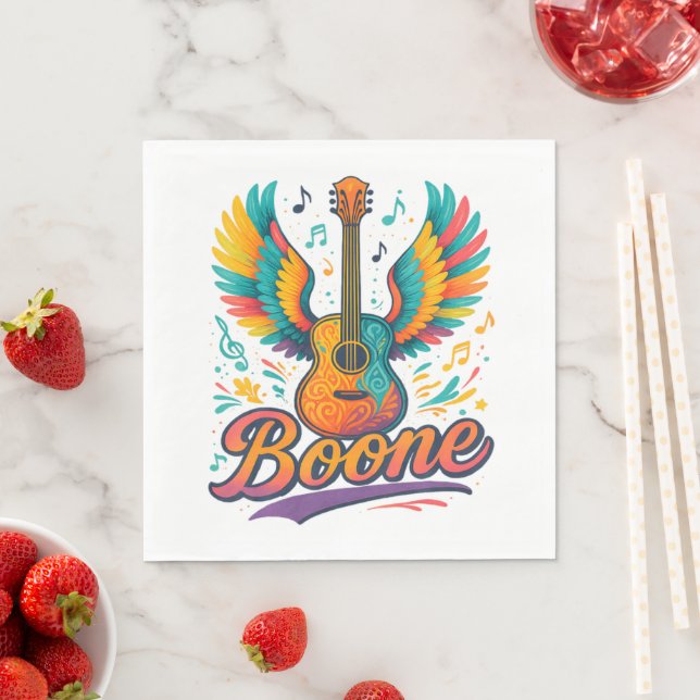 Servilleta De Papel Guitarra Boone (In situ)
