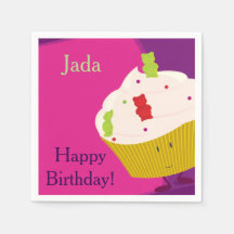 Gummy Bear Cupcake | Napkins de papel