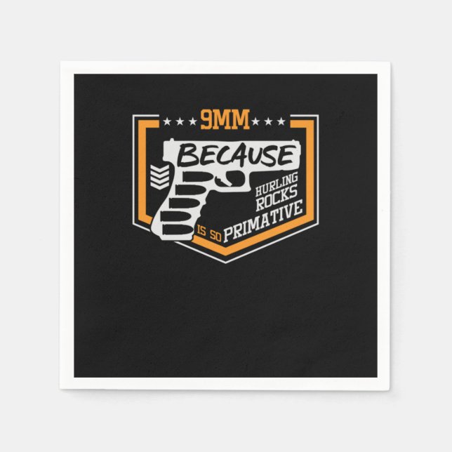 Servilleta De Papel Guns 2ª enmienda propietario de arma artillería Ar (Anverso)