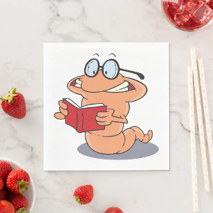 Servilleta De Papel Gusano de biblioteca