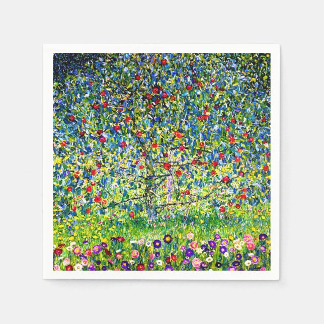 Servilleta De Papel Gustav Klimt Apple Tree (Anverso)
