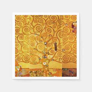 Servilleta De Papel Gustav Klimt Árbol de la Vida: Simbolista Art Nouv