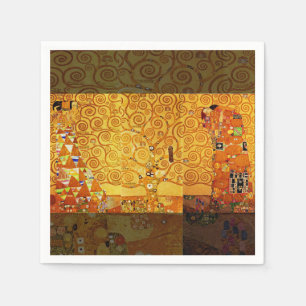 Servilleta De Papel Gustav Klimt Árbol de la Vida: Simbolista Art Nouv