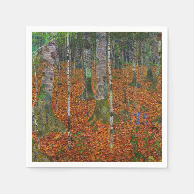 Servilleta De Papel Gustav Klimt - Birch Wood (Anverso)