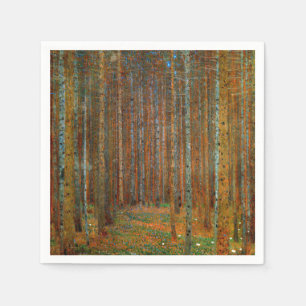 Servilleta De Papel Gustav Klimt - Bosque de pinos Tannenwald