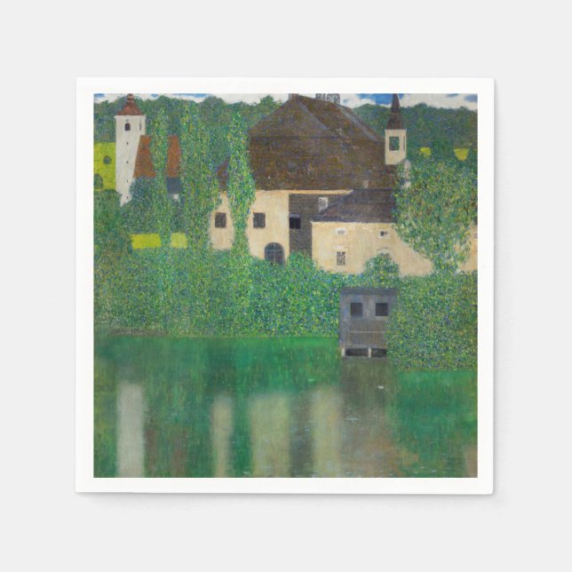 Servilleta De Papel Gustav Klimt - Castillo de Agua (Anverso)