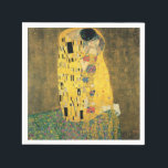 Servilleta De Papel GUSTAV KLIMT - El beso de 1907<br><div class="desc">GUSTAV KLIMT - El beso de 1907 Aceite y Relieve metalizado de oro sobre lienzo</div>