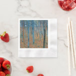 Servilleta De Papel Gustav Klimt Fir Forest Tannenwald<br><div class="desc">Gustav Klimt Fir Forest - Árboles Rojos de Art Nouveau Esta hermosa pintura vintage de los árboles es del maestro Gustav Klimt. El cuadro, llamado Fir Forest I, o Tannenwald, nos muestra un hermoso paisaje con los Árboles Rojos, a través de un bosque denso. Gustav Klimt capturó la sensación de...</div>