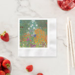 Servilleta De Papel Gustav Klimt Flor Jardín Naturaleza<br><div class="desc">Un bonito cuadro del jardín,  un cuadro clásico de Gustav Klimt,  llamado Cottage Garden,  o Bauergarten,  1907,  que se encuentra cerca de un jardín de flores,  un cuadro de flores de colores.</div>