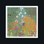 Servilleta De Papel Gustav Klimt Flor Jardín Naturaleza<br><div class="desc">Un bonito cuadro del jardín,  un cuadro clásico de Gustav Klimt,  llamado Cottage Garden,  o Bauergarten,  1907,  que se encuentra cerca de un jardín de flores,  un cuadro de flores de colores.</div>