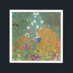 Servilleta De Papel Gustav Klimt Flor Jardín Naturaleza<br><div class="desc">Un bonito cuadro del jardín,  un cuadro clásico de Gustav Klimt,  llamado Cottage Garden,  o Bauergarten,  1907,  que se encuentra cerca de un jardín de flores,  un cuadro de flores de colores.</div>