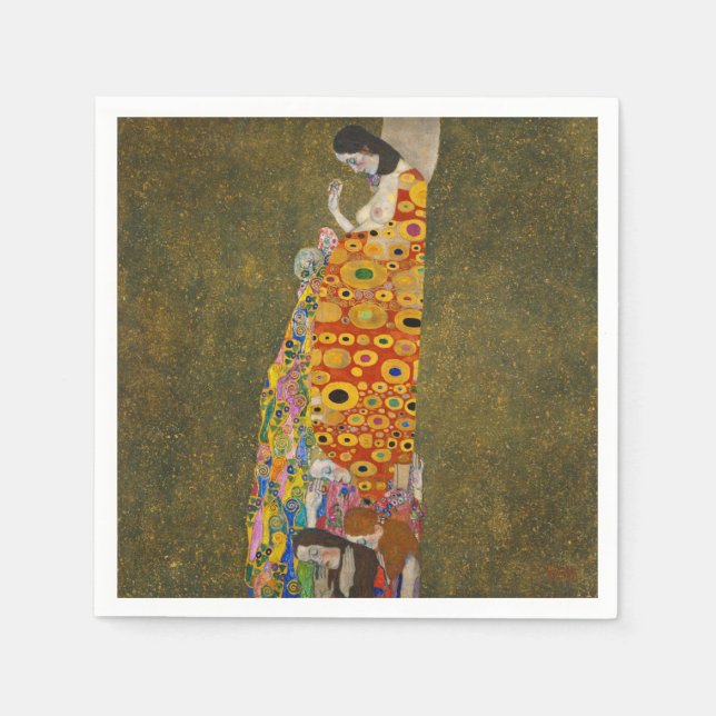 Servilleta De Papel Gustav Klimt - Hope (Anverso)