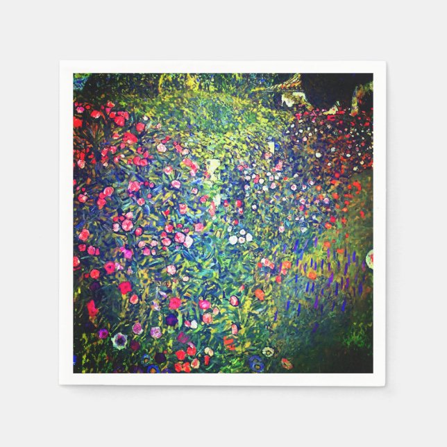 Servilleta De Papel Gustav Klimt Italian Garden (Anverso)