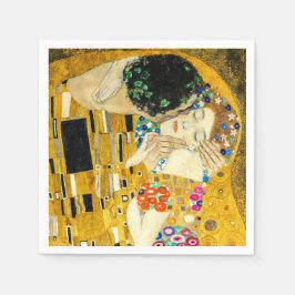 Servilleta De Papel Gustav Klimt Kiss / Valentine's Day Romantic Art