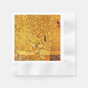 Servilleta De Papel Gustav Klimt Nouveau, árbol de la vida