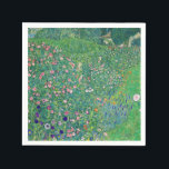 Servilleta De Papel Gustav Klimt - Paisaje de los jardines italianos<br><div class="desc">Paisaje Jardín Italiano / Paisaje Horticultural Italiano - Gustav Klimt,  Petróleo en Lienzo,  1913</div>