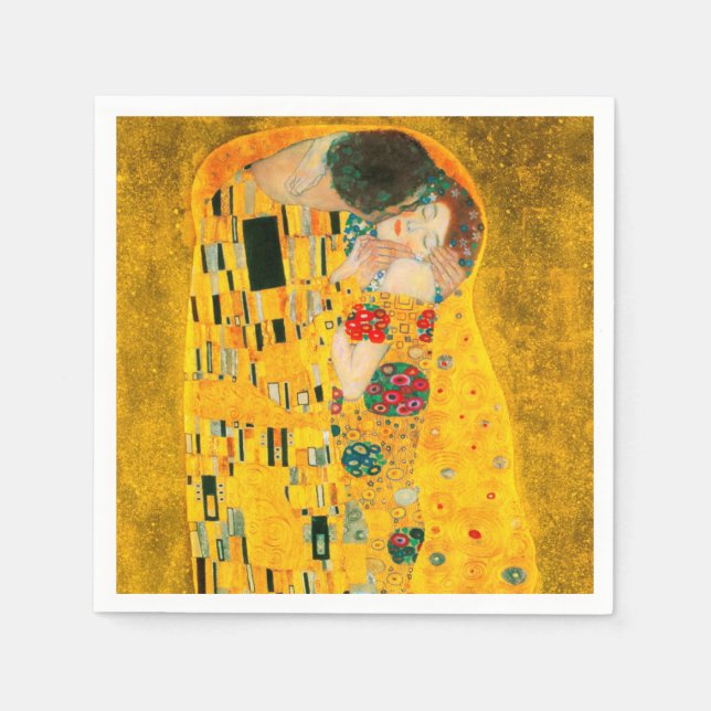 Servilleta De Papel Gustav Klimt The Kiss (Anverso)