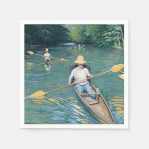 Servilleta De Papel Gustave Caillebotte - Barcas en el Yerres