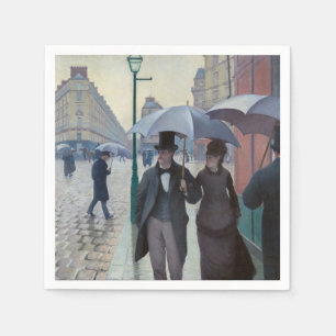 Servilleta De Papel Gustave Caillebotte - Calle de París; Día lluvioso