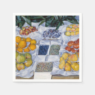 Servilleta De Papel Gustave Caillebotte - Frutas expuestas en un puest
