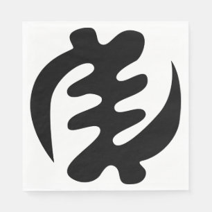 Servilleta De Papel Gye Nyame   Dios es Símbolo Adinkra Supremo