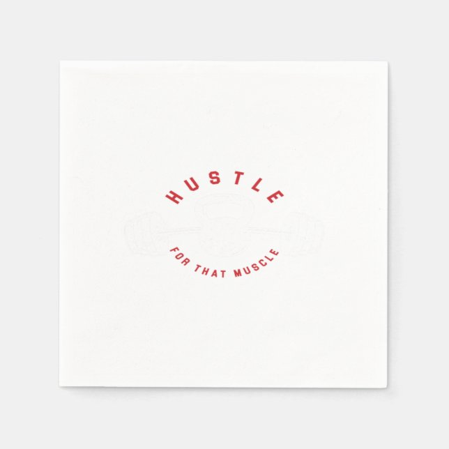 Servilleta De Papel Gym Instructor Fitness Coach Hustre Para Ese Muscl (Anverso)