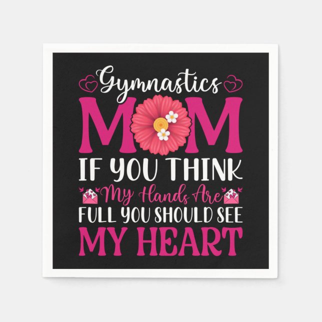 Servilleta De Papel Gymnastics Mom (Anverso)