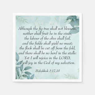 Servilleta De Papel Habakkuk 3:17,18