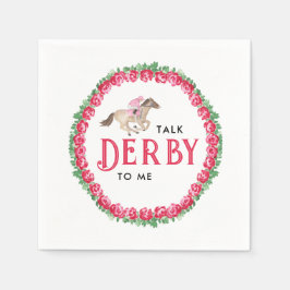 Servilleta De Papel Háblame del Derby | Torta de Caballo Derby Despedi