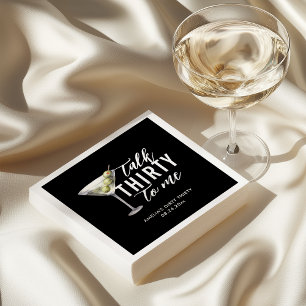 Servilleta De Papel Hablar Treinta Para Mí Dirty Martini 30 cumpleaños