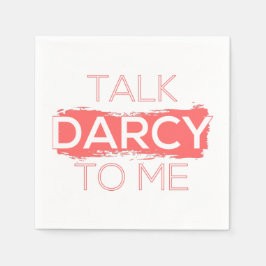 Servilleta De Papel Hable Darcy Conmigo