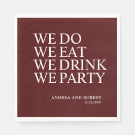 Servilleta De Papel Hacemos Cóctel Boda