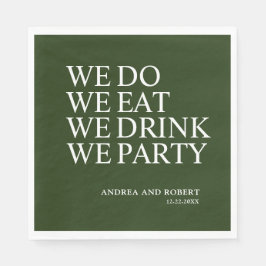 Servilleta De Papel Hacemos Cóctel Boda