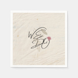 Servilleta De Papel HACEMOS Flores Presionadas Programa de Moda de Jar