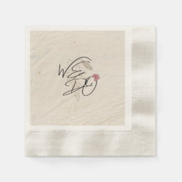 Servilleta De Papel HACEMOS Flores Presionadas Programa de Moda de Jar