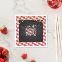 Hacemos Napkin de papel BBQ - Gingham