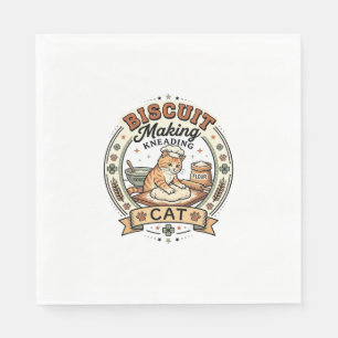 Servilleta De Papel Hacer galletas amasando gato Hacer galletas amasan