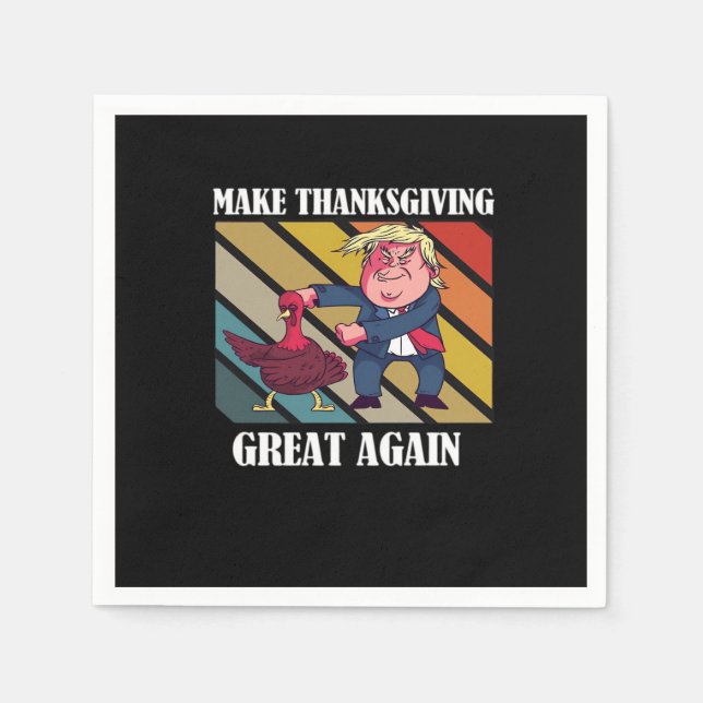 Servilleta De Papel Hacer grande el día de Acción de Gracias Trumpkin  (Anverso)