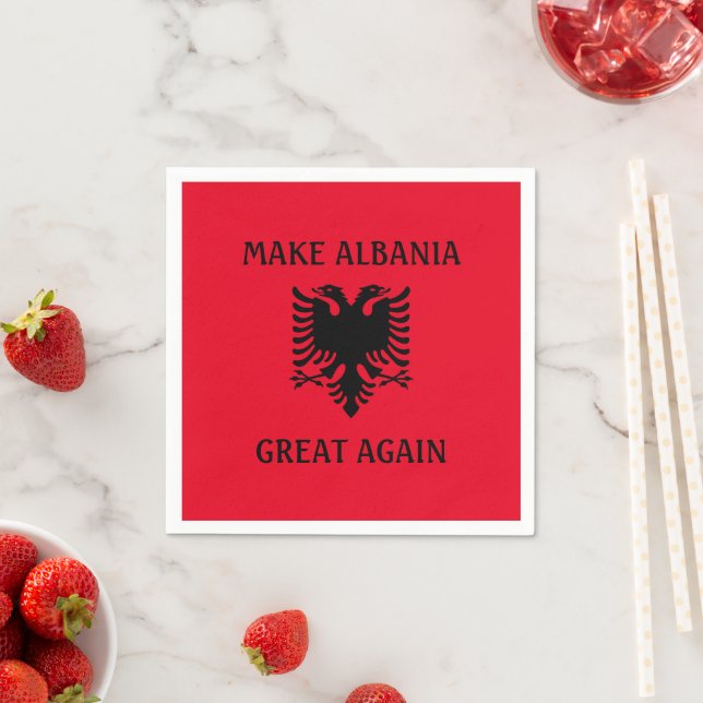 Servilleta De Papel Hacer que Albania vuelva a ser grande (In situ)