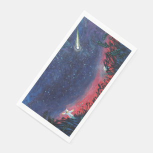 Servilleta De Papel Hacer un deseo en un Ilustracion de una estrella d