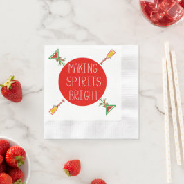 Servilleta De Papel Haciendo a los "Espíritus" Brillantes Cocktail Nap
