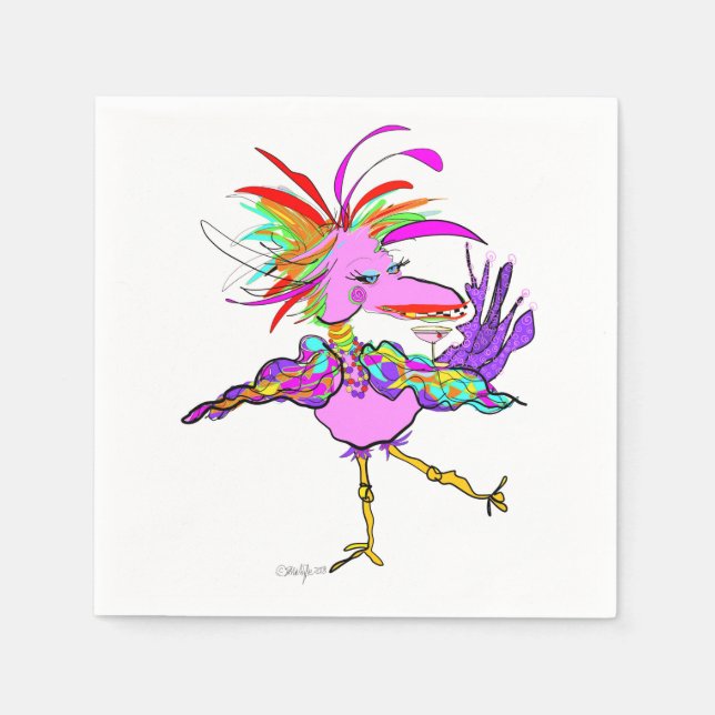 SERVILLETA DE PAPEL HACIENDO QUE MIS CABALLERÍAS DE TONOS (Anverso)