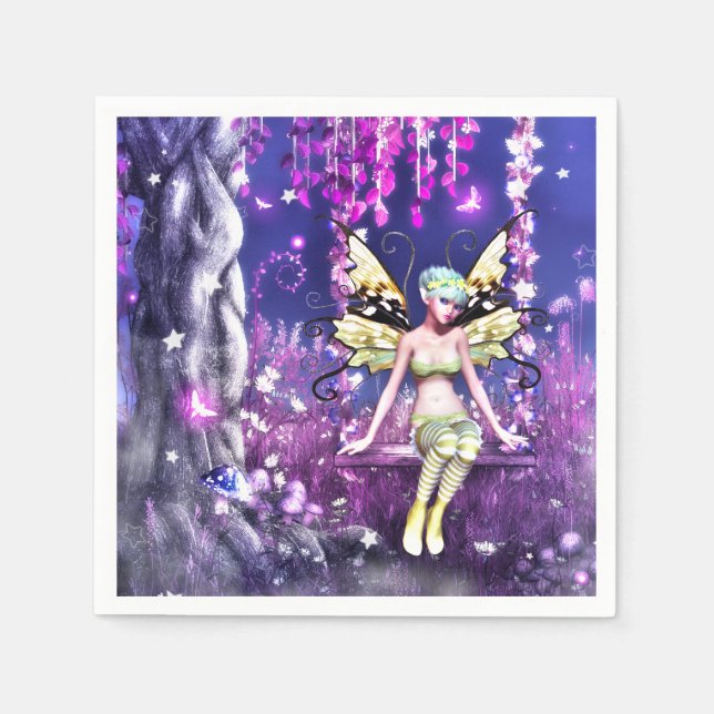 Servilleta De Papel Hada Adorable (Anverso)